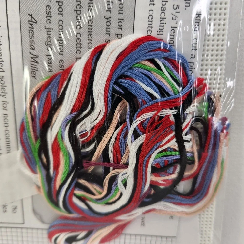 Disney Eeyore Candy Cane Ornament Counted Cross Stitch Kit Perforated Plastic Nw
